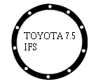 TOYOTA 7.5 IFS TACOMA