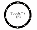 TOYOTA 7.5 IFS